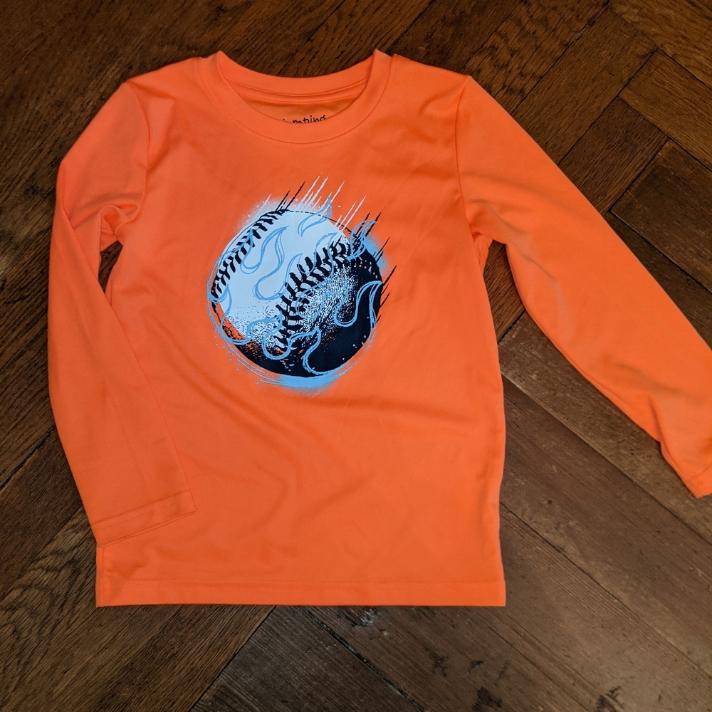 Sz. 5 orange active baseball long sleeved shirt